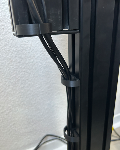6x Sim Rig Cable Management Clamps